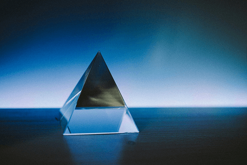AI Assistant triangle illustration